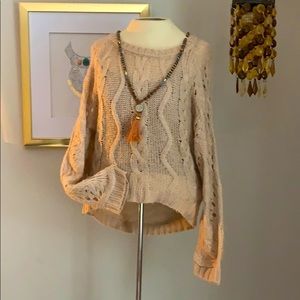 Beautiful Open Crotchet Boho Sweater
